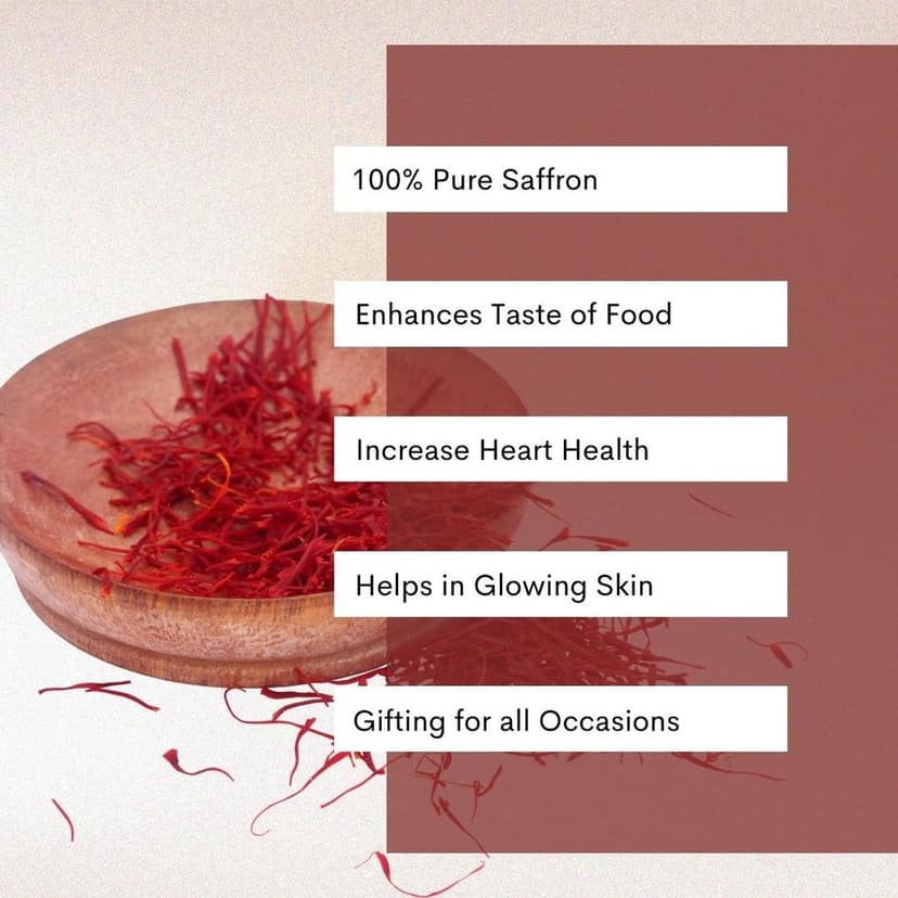 SARVARTH Finest A++ Grade 100% Pure Original Saffron/Kesar for Food/Cuisine Skin Care and Improved Health | Kesar for Pooja & Gifting | Saffron with Glass Bottle (1 gram) view 5