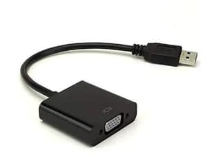 USB 3.0 (M) to VGA (F) Adapter, Converter 1080P Multi-Display Video Cable for Laptop Desktop PC to Monitors, Projector, TV