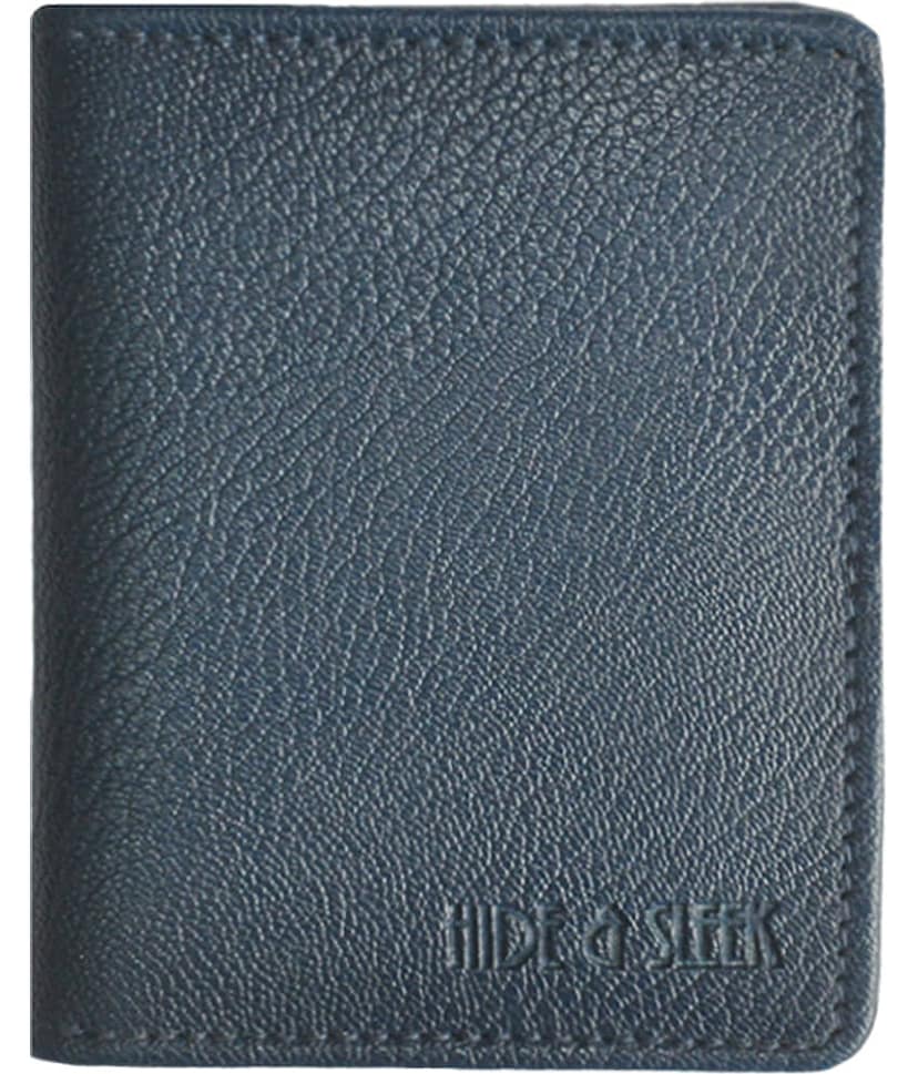 Hide&Sleek Flap Blue Card Holder view 2