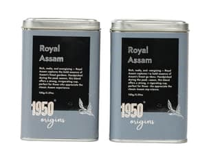 1950 Origins Combo Pack of 2 x 150 gm-Royal Assam | Premium Black Tea | Kadak Chai | 100% Natural Loose Leaf Tea| Pure Assam CTC Tea Leaves| Rich, Strong & Fresh| Tin Caddy