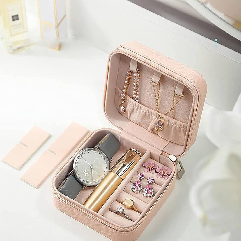 Portable Small Travel Jewelry Organizer Box view 2