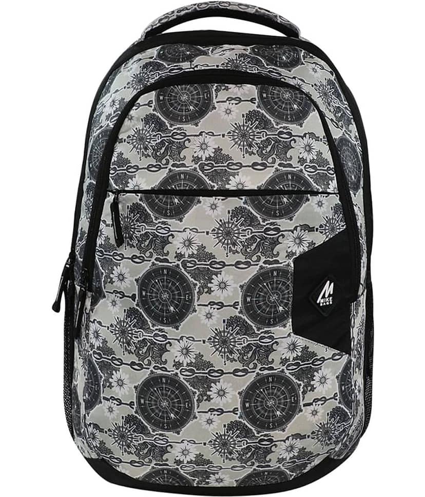 mikebags 29 Ltrs Grey Polyester College Bag