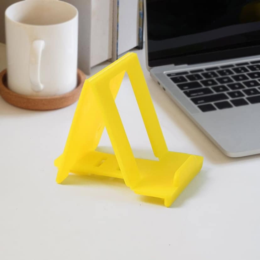 Adjustable Foldable Plastic Mobile Phone Stand (1 Pc / Mix Color)
