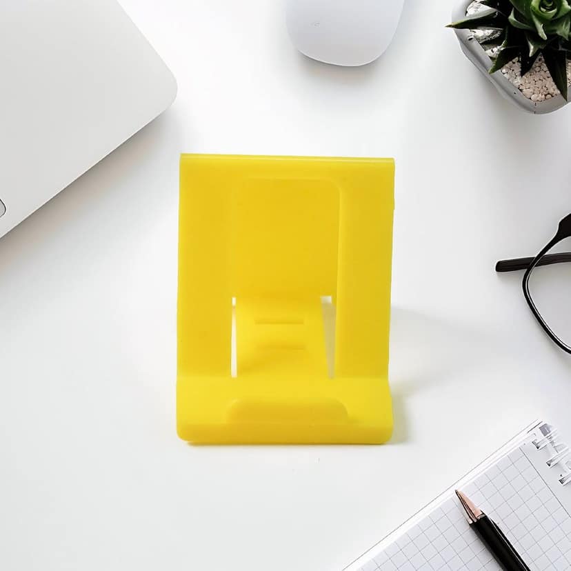 Adjustable Foldable Plastic Mobile Phone Stand (1 Pc / Mix Color) view 3