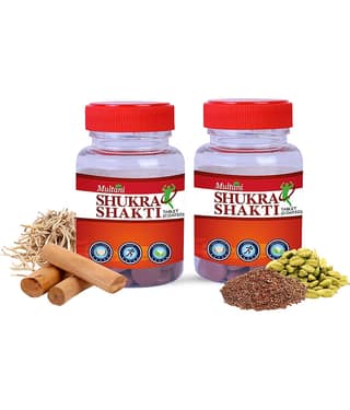Multani Shukra Shakit Ayurvedic Tablet for Men's Strength, Immunity, Vitality & Wellness 60No.s (Pack of 2)
