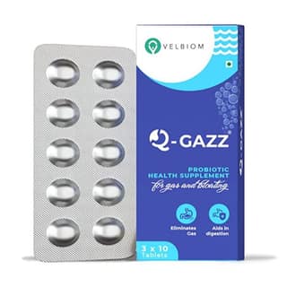 Velbiom Q GAZZ Probiotic and Health Supplement ,30 Tablets