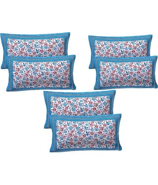 AJ Home Pack of 6 Sky Blue Pillow Cover