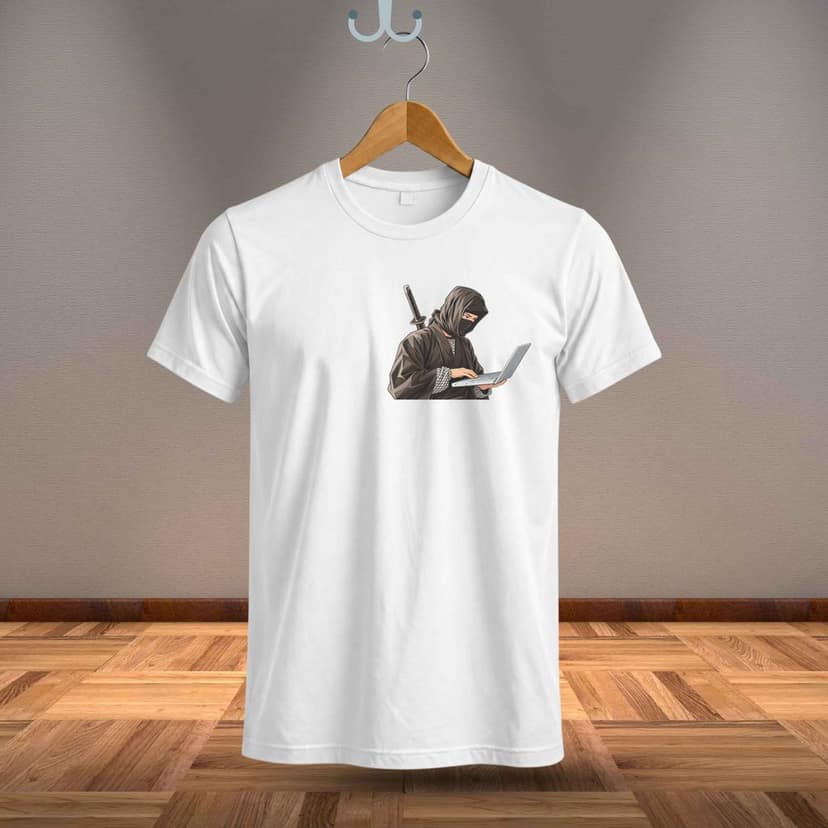 Trishoolin Cyber Ninja Anime Theme T-Shirt | Design 40022MB | Cotton Regular Fit | Crew Neck / Round Neck Half Sleeve | Pack of 1