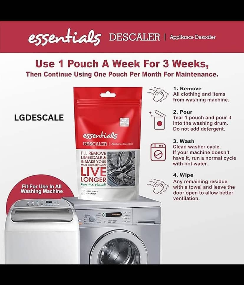 LG DESCALE Stain Remover Powder For Polyester ( Pack of 8 ) view 2