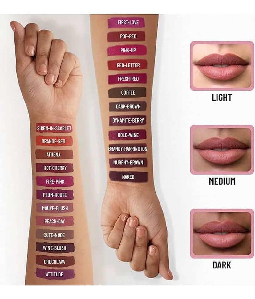 Swiss Beauty HD Matte Lipstick (Attitude), 3.5gm view 2