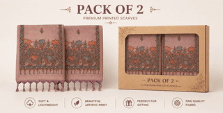 [Pack of 2] Hand-Painted Handloom Stole
