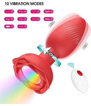 Vibrations Remote Control Plug Portable Manual Massager