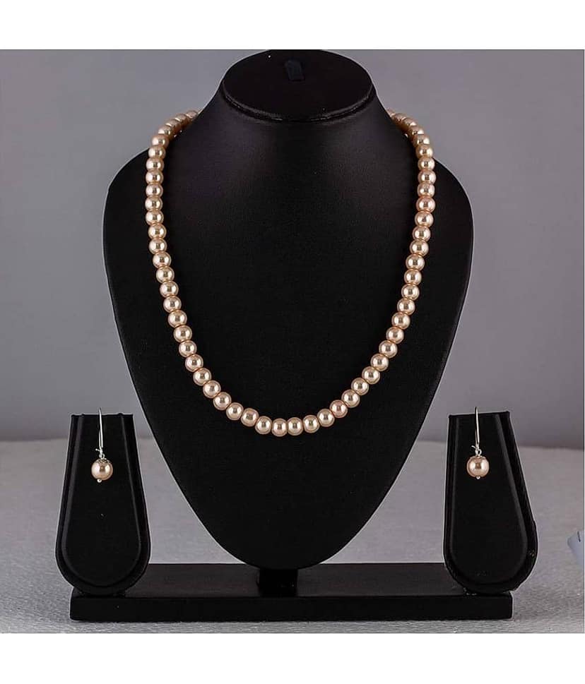 JFL - Jewellery For Less Brass Off White Princess Contemporary/Fashion None Necklaces Set view 2