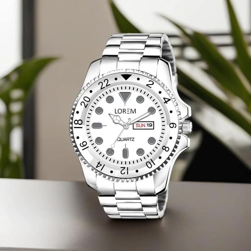 LOREM Black Day-Date Function Casual Analog Watch for Men LR129-UF view 2