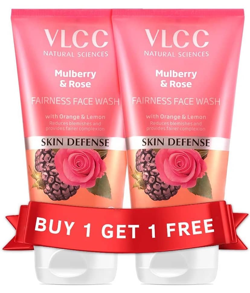 Vlcc Mulberry & Rose Facewash 300Ml Buy Oneget One Fairness & Cleansing