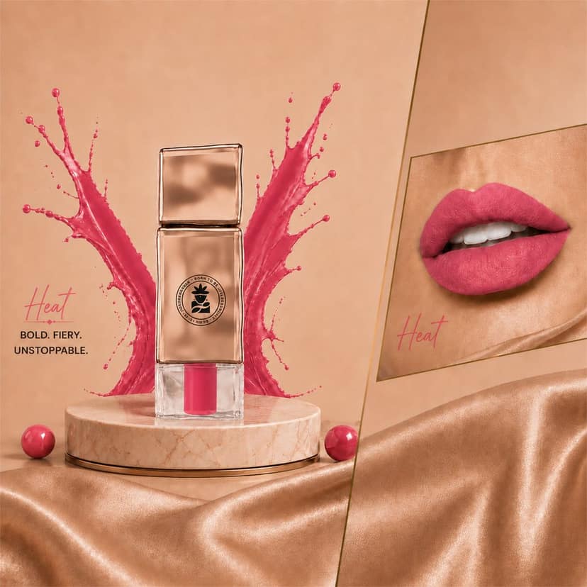BOBI Velvet Matte Liquid Lipstick,Shade HEAT_2 (2.5 ml) view 2