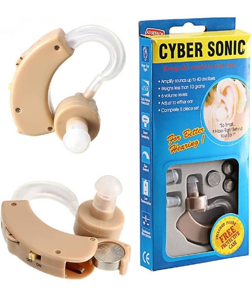CYBER SONIC Hearing Aids CYBER Ear Machine Hearing for Old Age/Ear Hearing Machine/BTE Hearing Aid Machine/Ear Sound Amplifier/Sound Enhancement Amplifier