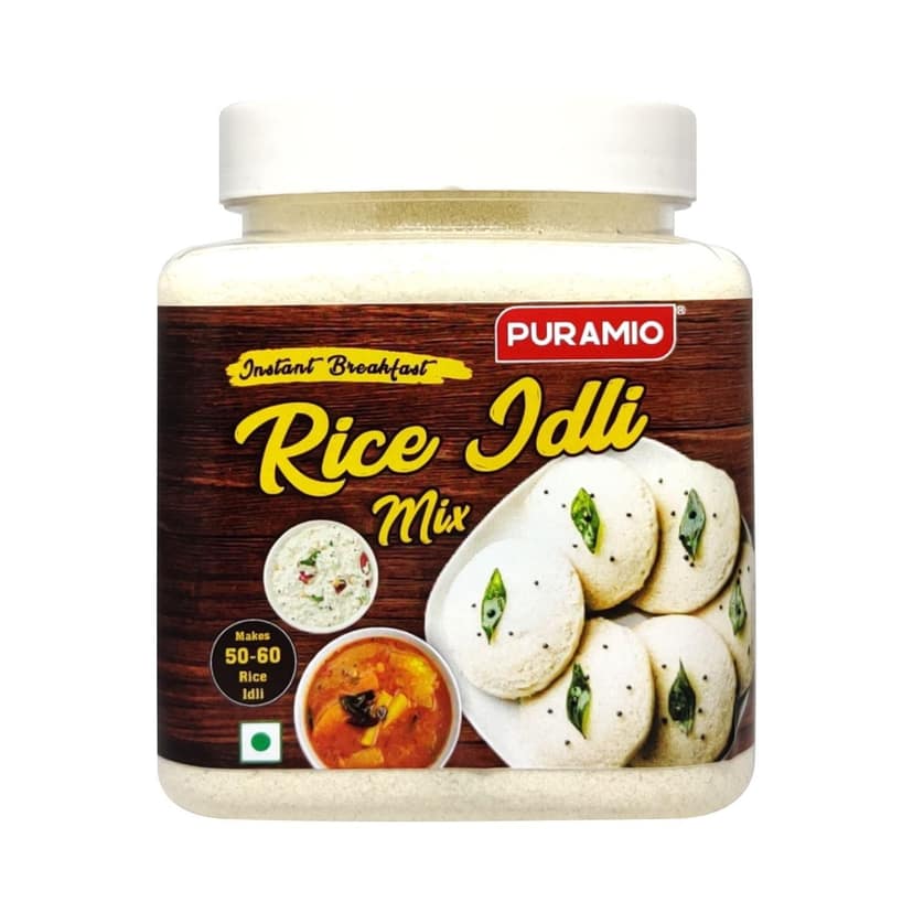 Puramio Instant Breakfast Rice Idli Mix, 600 gm