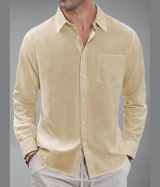 Vida Loca Cotton Blend Slim Fit Solids Full Sleeves Men's Casual Shirt - Mehandi ( Pack of 1 )
