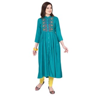 Florence Women's Rayon Straight Kurta