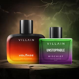 Villain Voltage & Unstoppable Mischief EDP Perfume Combo - 100+50 ml