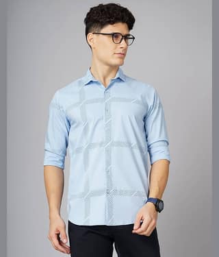 Paul Street - Grey 100% Cotton Slim Fit Men's Casual Shirt ( Pack of 1 )