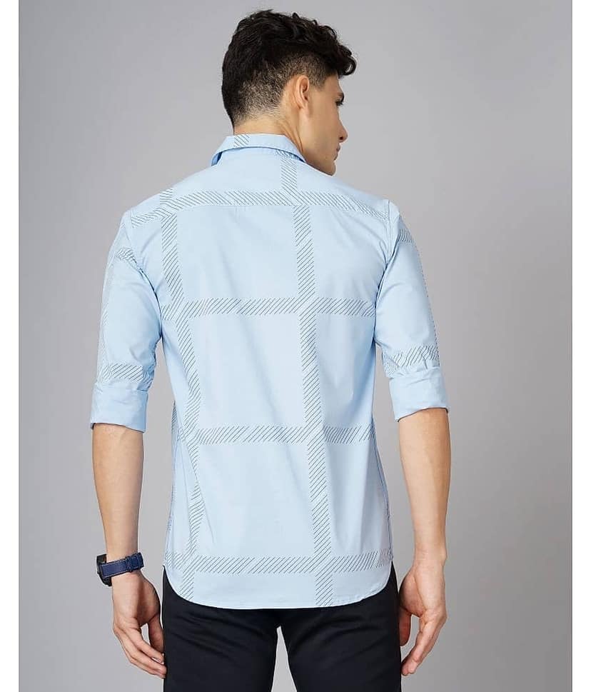 Paul Street - Grey 100% Cotton Slim Fit Men's Casual Shirt ( Pack of 1 ) view 4