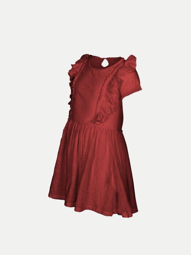 Teen Girls Solid Dress view 2