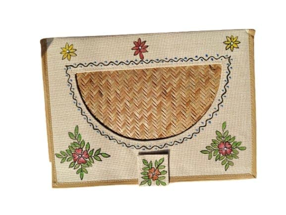 Handcrafted File Cover with Floral Embroidery view 4
