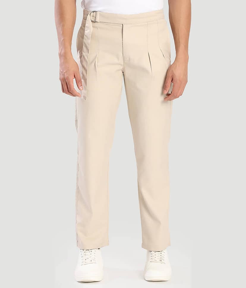 Bene Kleed Relax Men's Chinos - Beige ( Pack of 1 ) view 2