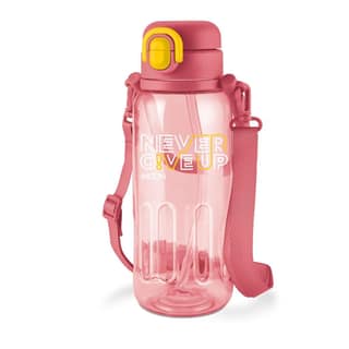 MILTON Regan 1000 2-in-1 Lid Sip or Gulp Water Bottle 1 ltr | Sturdy Handle And Strap | BPA Free| Food-Grade | One-Touch Open | Leak-Proof | Ideal for Office, School, College, Gym
