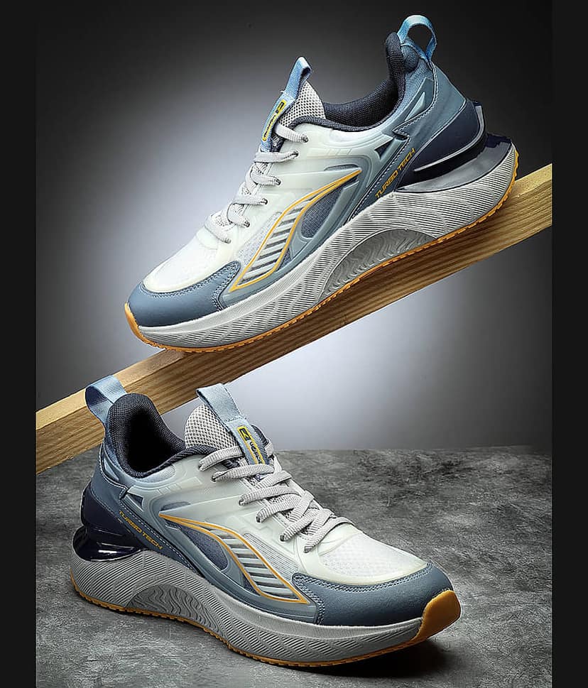 Action Shoes Gray Men's Sports Running Shoes