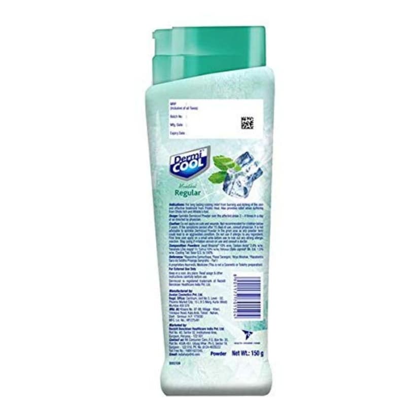 Dermicool Prickly Heat Powder - 150 g (Pack Of 2) view 2