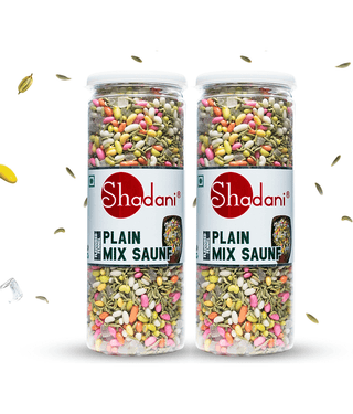 Shadani Plain Mix Saunf Hard Candies 215 gm Pack of 2