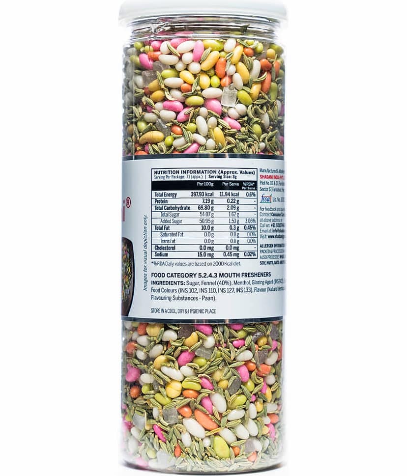 Shadani Plain Mix Saunf Hard Candies 215 gm Pack of 2 view 4