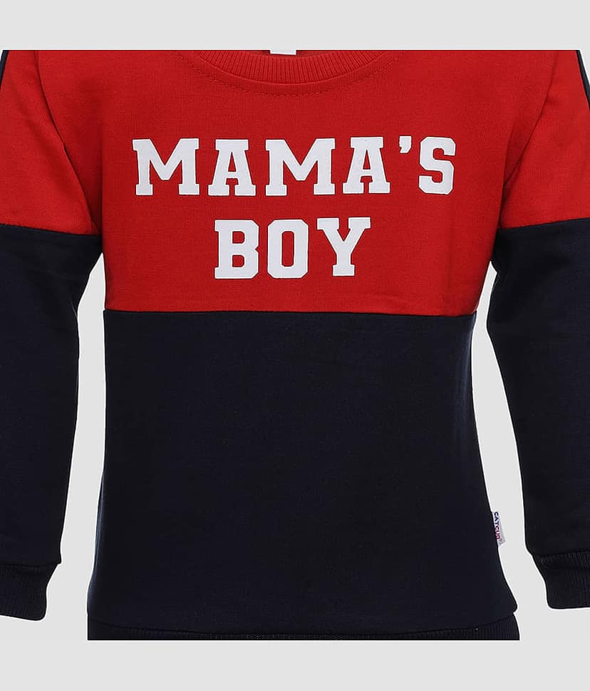 CATCUB Pack of 1 Boys Cotton Blend Sweatshirt ( Red ) view 2