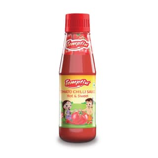 Temptin Tomato Chilli Sauce (Hot & Sweet) - 200G X 2 (Pack of 2)