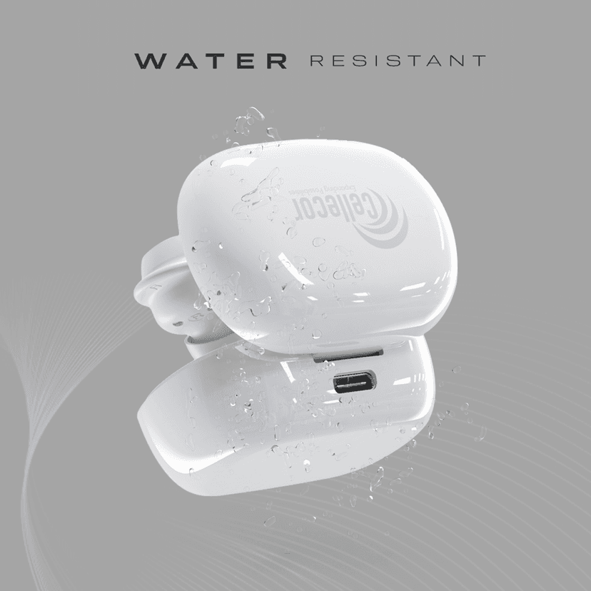 Cellecor BroPods CB04 Waterproof Earbuds With 20 Hours Playtime, Automatic Pairing, ENC Bluetooth- White view 6