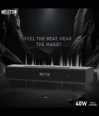 NEUTON PRO X BAR 40 W Bluetooth Speaker Bluetooth v5.0 with USB,SD card Slot,Aux Playback Time 5 hrs Black