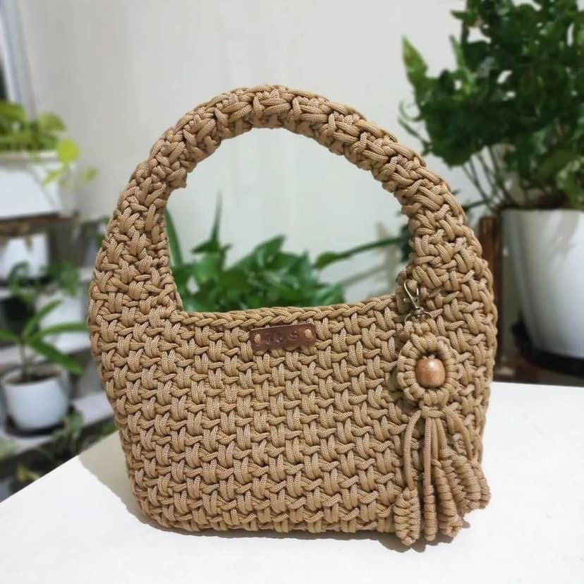 Handmade Crochet Handbag view 2
