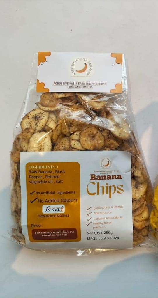 Banana Kali Mirch Chips (250 gm) view 4