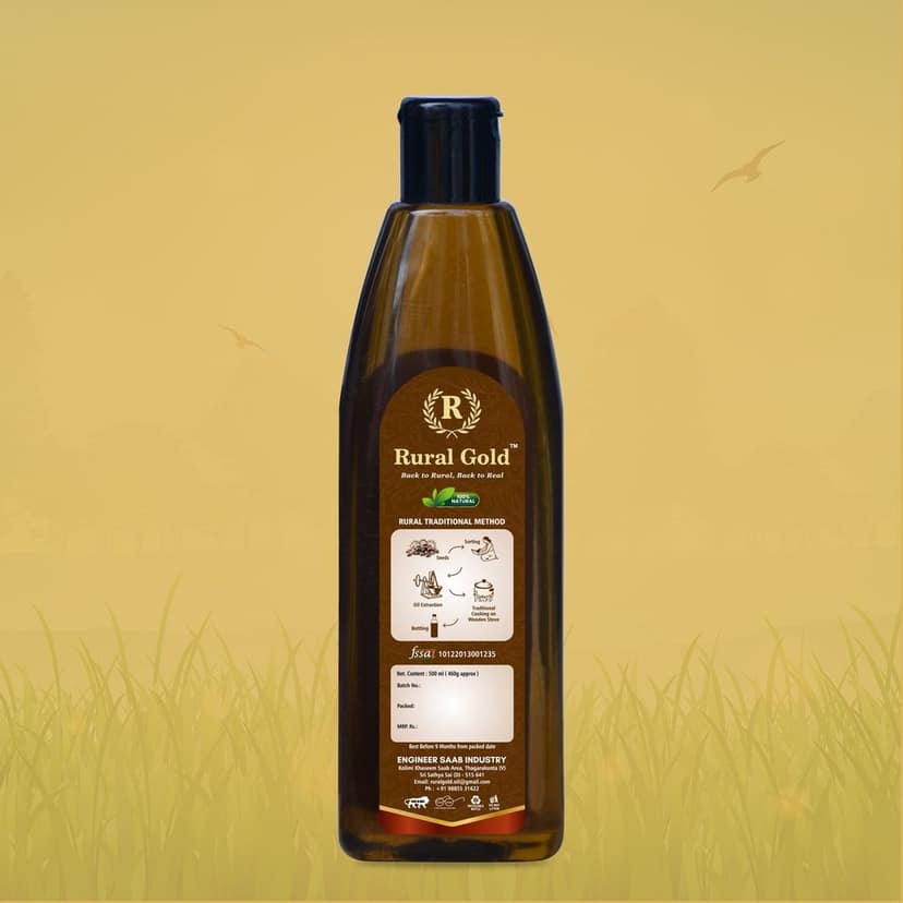 100% Pure Cold Pressed Castor Oil for Hair, Skin, and Body - 500ml view 2