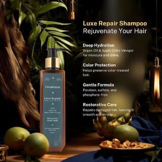 FreshLuxe Repair Shampoo, Moroccan Argan Oil Apple Cider, Unisex, 200ml view 2