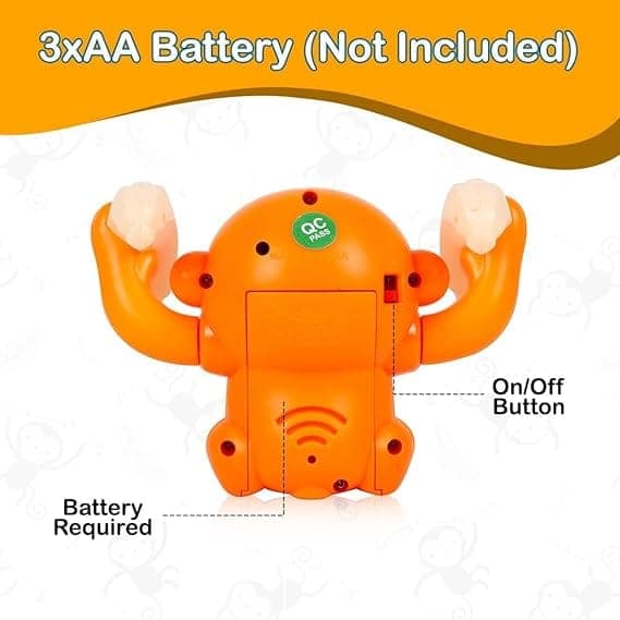 GOOYO Voice Control Monkey Toy with Musical, Dancing, Spinning, Rolling and Sensor Feature for Gifts/Kids/Babies/Boys/Girls| (Battery Not Included) view 3