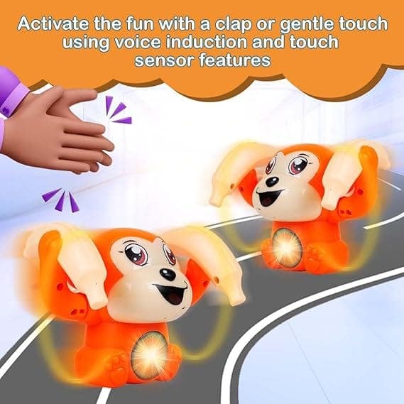 GOOYO Voice Control Monkey Toy with Musical, Dancing, Spinning, Rolling and Sensor Feature for Gifts/Kids/Babies/Boys/Girls| (Battery Not Included) view 6