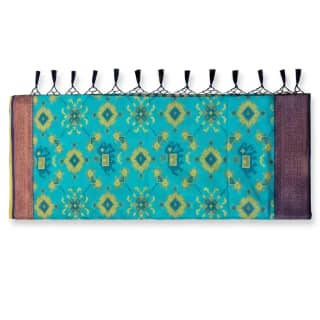 Sambalpuri Turquoise Diamond Weave Heritage Handloom Saree