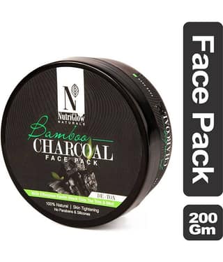 Nutriglow Natural's Bamboo & Charcoal Face Pack _200 GM Facial Kit 200 g