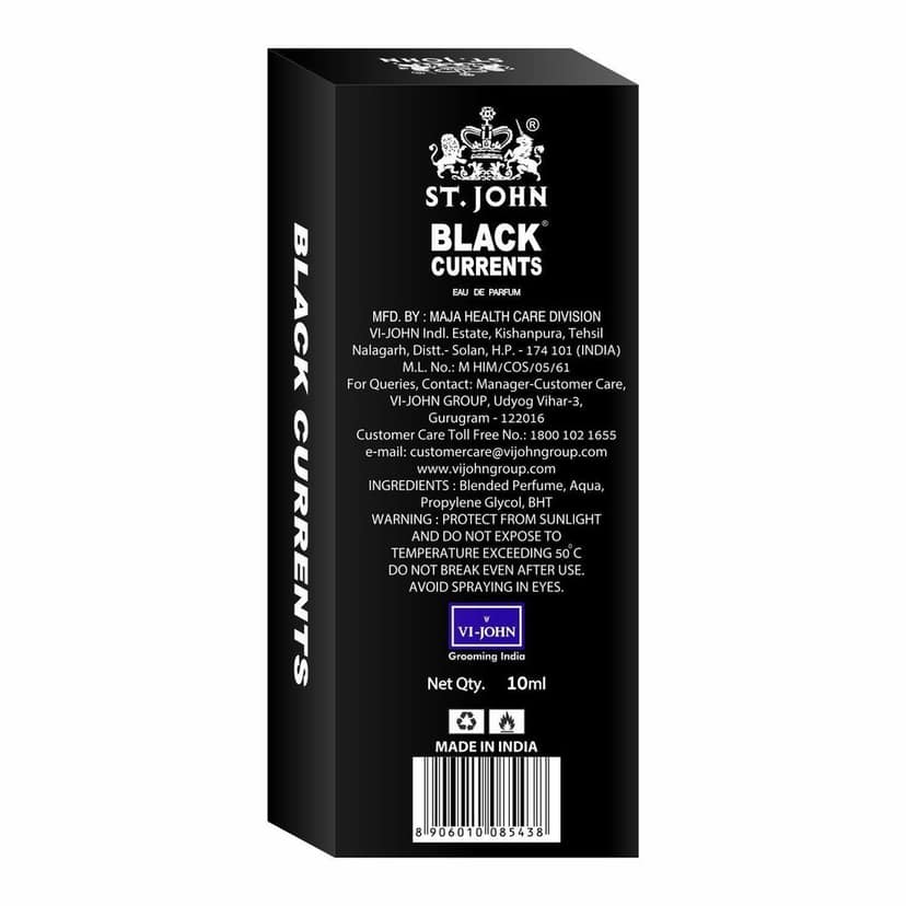 St.John - Black Current Perfume for Men 10ml Eau De Parfum (EDP) For Men 10ML view 2
