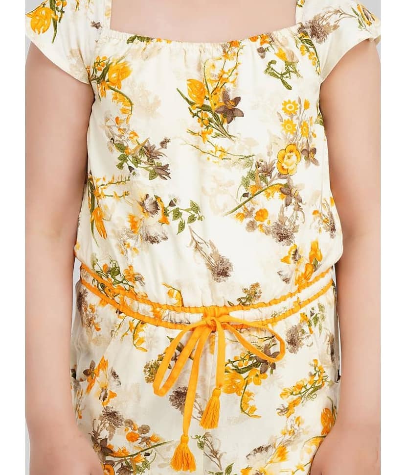Being Naughty Girls Rayon Jumpsuit ( Pack of 1 , Light Yellow ) view 2