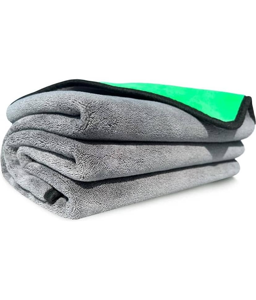 Auto Hub Green 800 GSM Drying Towel For Automobile ( Pack of 3 ) view 2